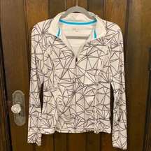 Xersion Athletic Abstract Half Zip Medium