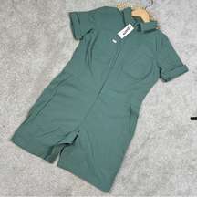 NWT Duluth Trading Co Women's Heirloom Gardening 7" Short Coveralls Fir Green S