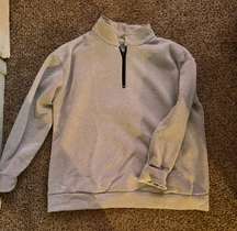 Grey Half zip Pullover