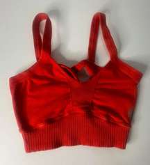 Red Sports Bra