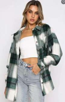 White Fox Flannel Shirt 