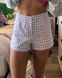 Plaid High Waisted Shorts