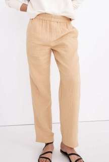 Madewell Women’s Size Small Lightspun Tapered Huston Pull-On Crop Pants