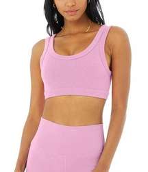 ALO Yoga Wellness Bra in Pink Lavender, Size Small, Like New!