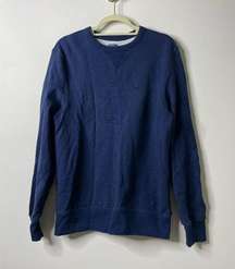 J. Crew Blue Crewneck Pullover Medium