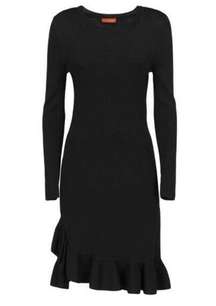 Altuzarra Black Longuette Crewneck Knit Dress NWT Sz. S