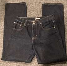 Dark Wash Straight Leg Jeans