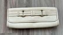 Johnston & Murphy Cream Leather Clutch