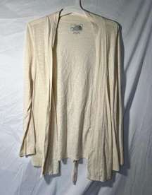 Women's The North Face beige Tie-Back Cardigan Sweater Size M