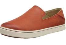 Olukai Orange Loafers KAILUA Womens Size 8 Slip On Shoes Beach Cruise Athletic‎