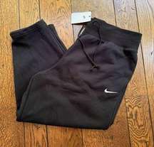 Nike Phoenix Fleece High-Waisted Curve Sweatpants Womens XXL Black NWT