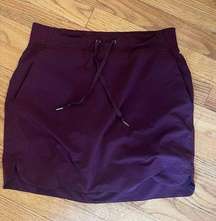 Athleta Womens Size 4 Midtown Skort Golf Skirt Tennis Burgundy 596503