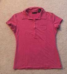 New York & Company Pink Short Sleeve Polo Size XS