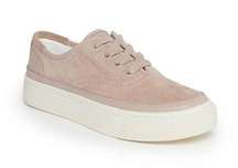 Allsaints Bella Suede Low Top Sneaker In Pink