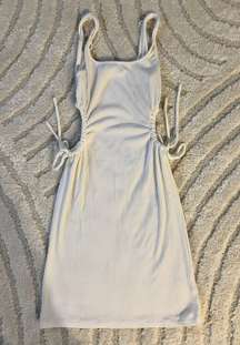 White mini dress