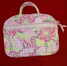 Vera Bradley Pink and Green Floral Laptop Case Bag