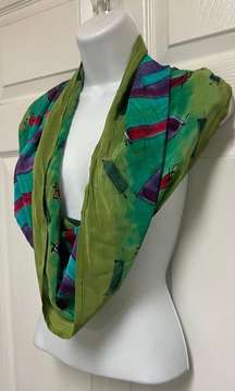 Hand Painted Silk Summer  Scarf/Saronge