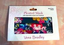 Vera Bradley Pretty Posies Floral Cotton Pleated Mask