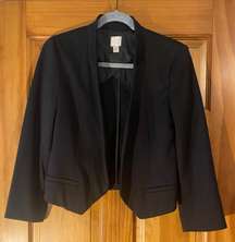 Black Cropped Blazer