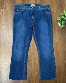 Dickies Womans Medium Wash Bootcut Jeans Size 12