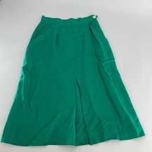 Christian Dior Wrap Green Midi Skirt