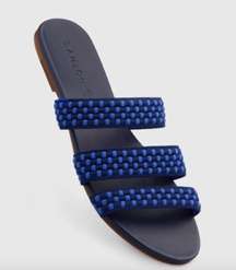 Rothy's Triple Strap Woven Sandal Blue
Basket Weave Size 8.5