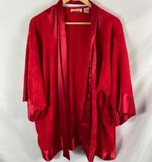 Victorias Secret Gold Label Vintage 90s Red Wrap Robe Size OS