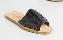 of California Haute For Huaraches Slide Sandal Black Size 9