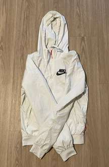 White Windbreaker