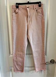 932 Rollas Pink Dusters High Rise Slim Jeans Size 30