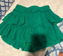 Green Mini Skirt 