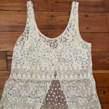 Gilly Hicks Lace White Top