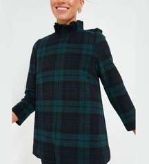 TUCKERNUCK Faye Blouse Women's Size XXL Blackwatch Plaid Wool Flannel Holiday