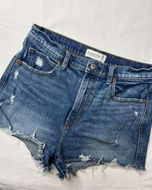 Ultra High Rise Mom Denim Jean Short Size 29 8