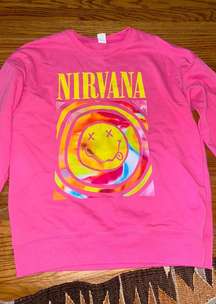 Pink Nirvana crewneck