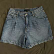 Denim High Rise Shorts