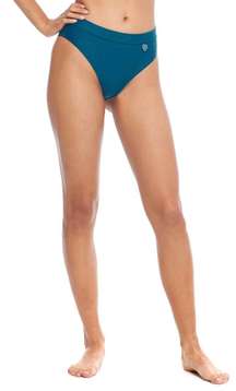 SMOOTHIES MARLEE HIGH-WAIST BIKINI BOTTOM - PRUSSIAN