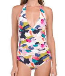 New! Gottex Halter One Piece Swimsuit - Canvas Print