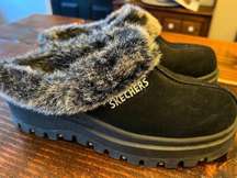 Sketchers Memory Foam Fur Lined Slip On Shoe