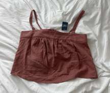 Abercrombie & Fitch Pink Crop Tank