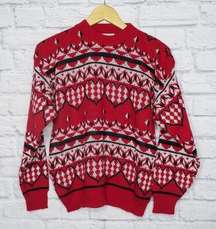 Vintage 80s Fair Isle Christmas Sweater