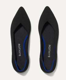 Rothy’s The Point Black Solid Slip On Flats