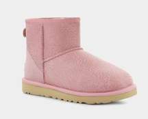 UGG new  Women's pink Classic Mini Sparkle Spots boots size 10