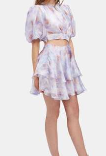 NEW | Bardot Maia Floral Mini Dress In Lilac Mist Size L