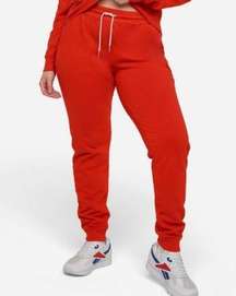 NWT MATE the Label Red Organic Terry Classic Jogger - XS