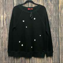 N:Philanthropy | black star embroidered sweatshirt