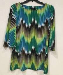 Ikat Chevron Mod Dress Size Medium GUC