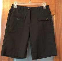 Womens DKNY Black Golf Shorts