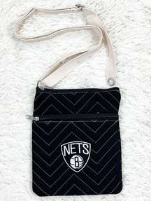 NBA Brooklyn Nets Black Crossbody Bag