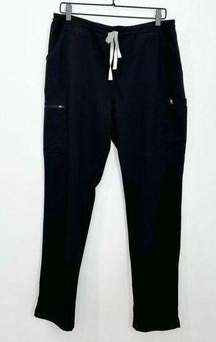 Yola Skinny Scrub Pants Black Large Tall